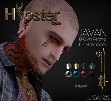 Second Life Marketplace - [Hipster Style] JAVAN Brows Piercing - DEVIL ...